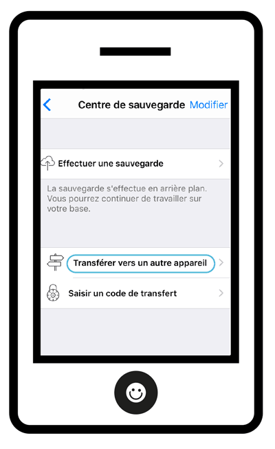 Transferer vers un autre appareil